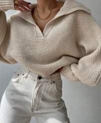 By Belle- Turtleneck Zip Sweater