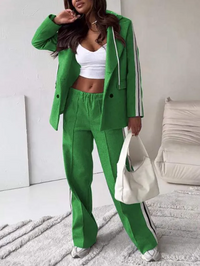 By Belle - Casual Blazer Two-Piece Set