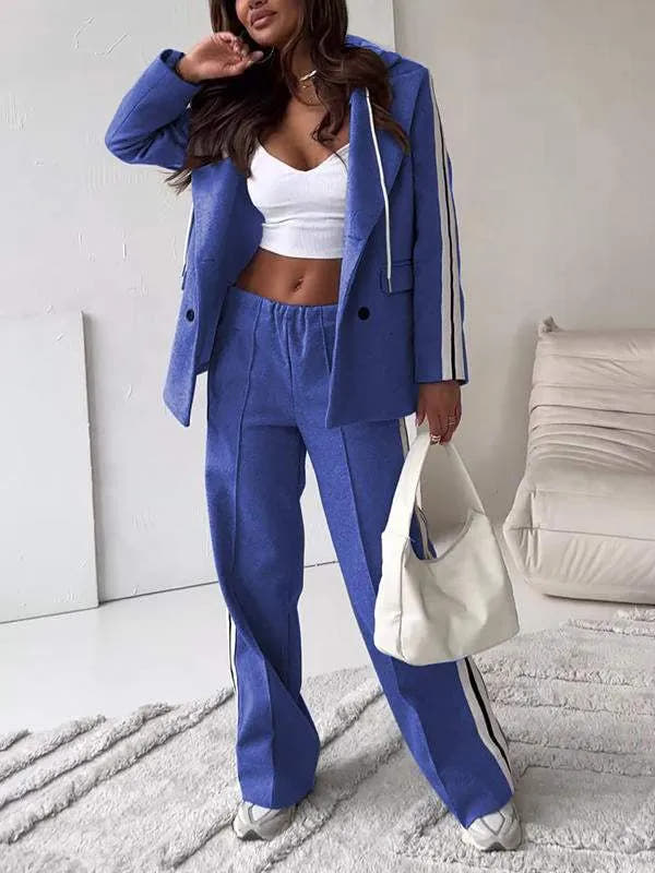 By Belle - Casual Blazer Two-Piece Set